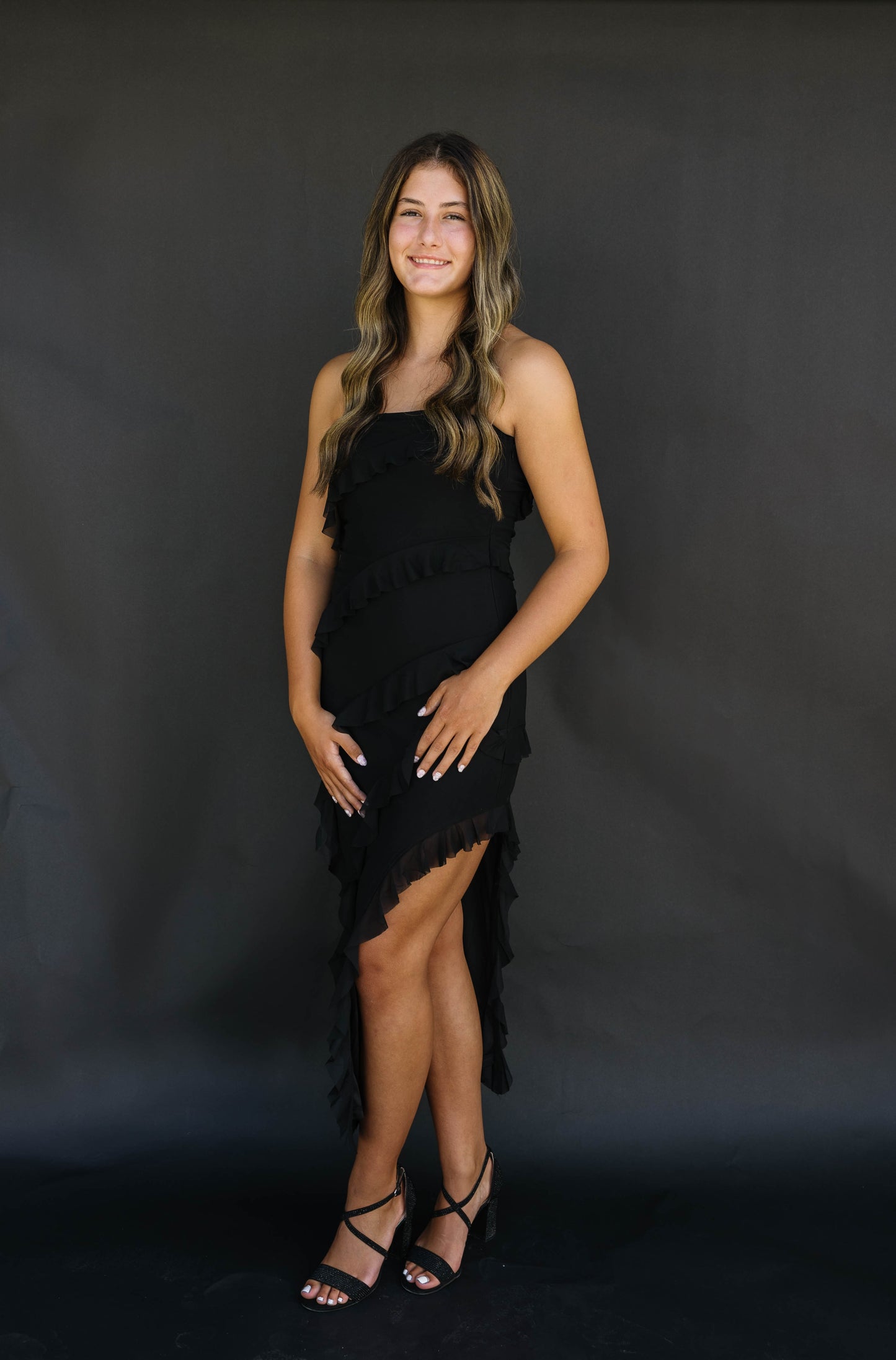 Midnight Ripple Dress