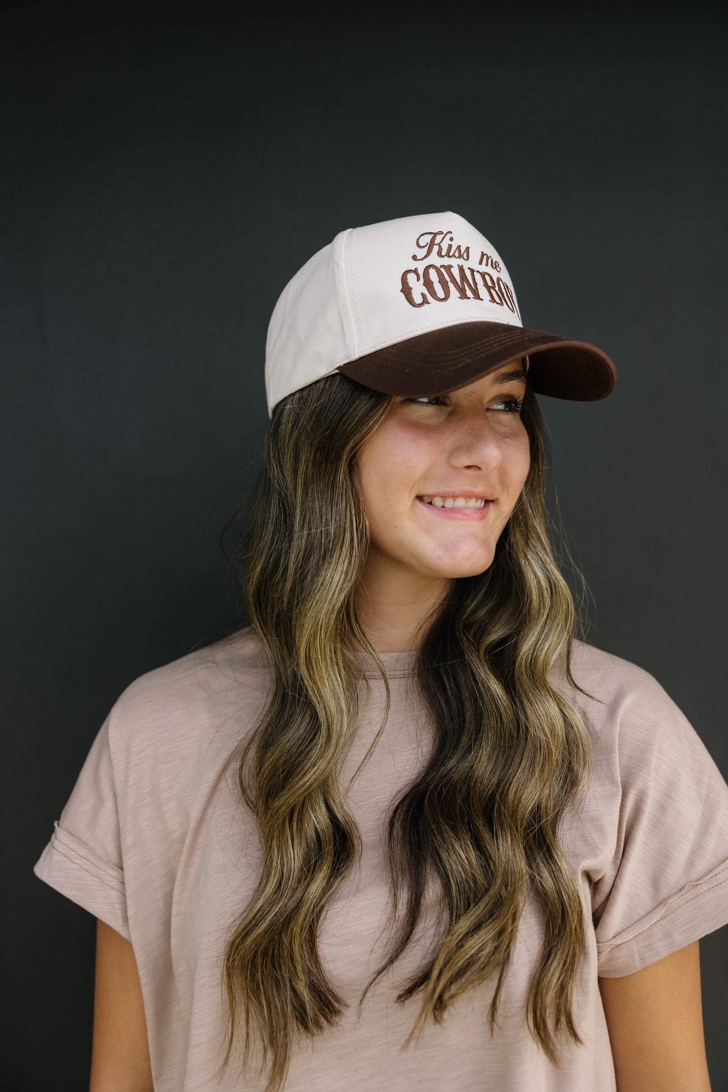 Kiss Me Cowboy Trucker Hat