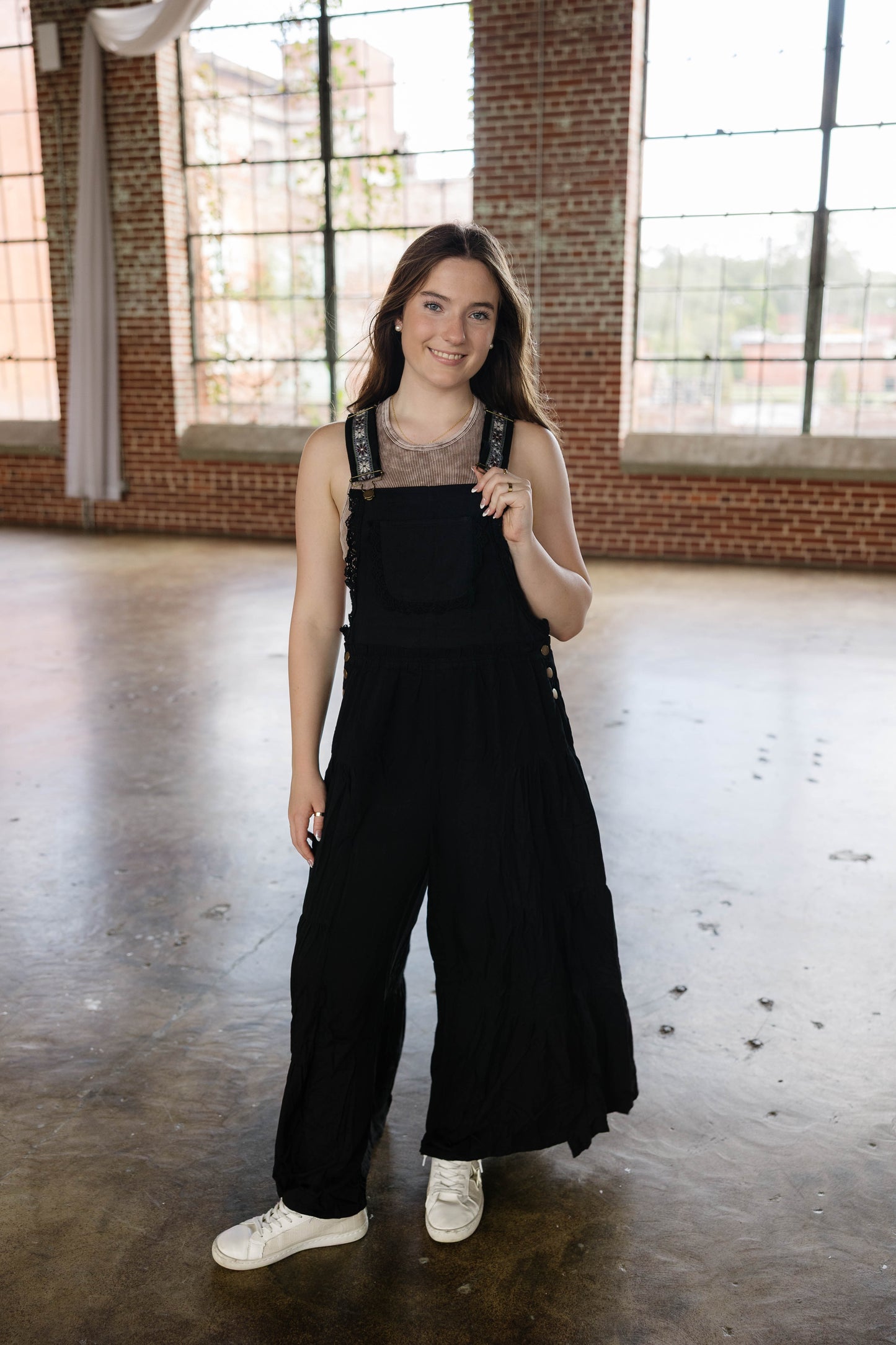 Black Boho Overalls