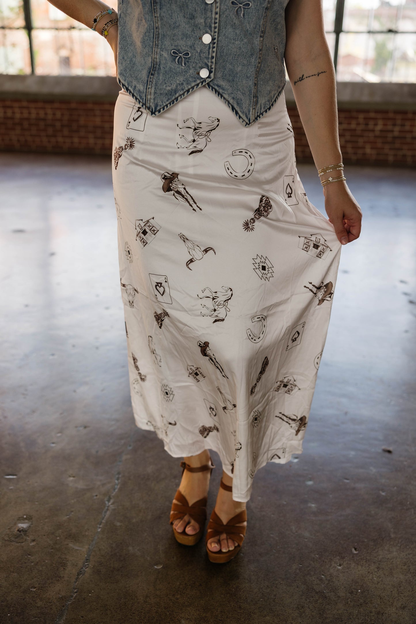 Satin & Lassos Skirt