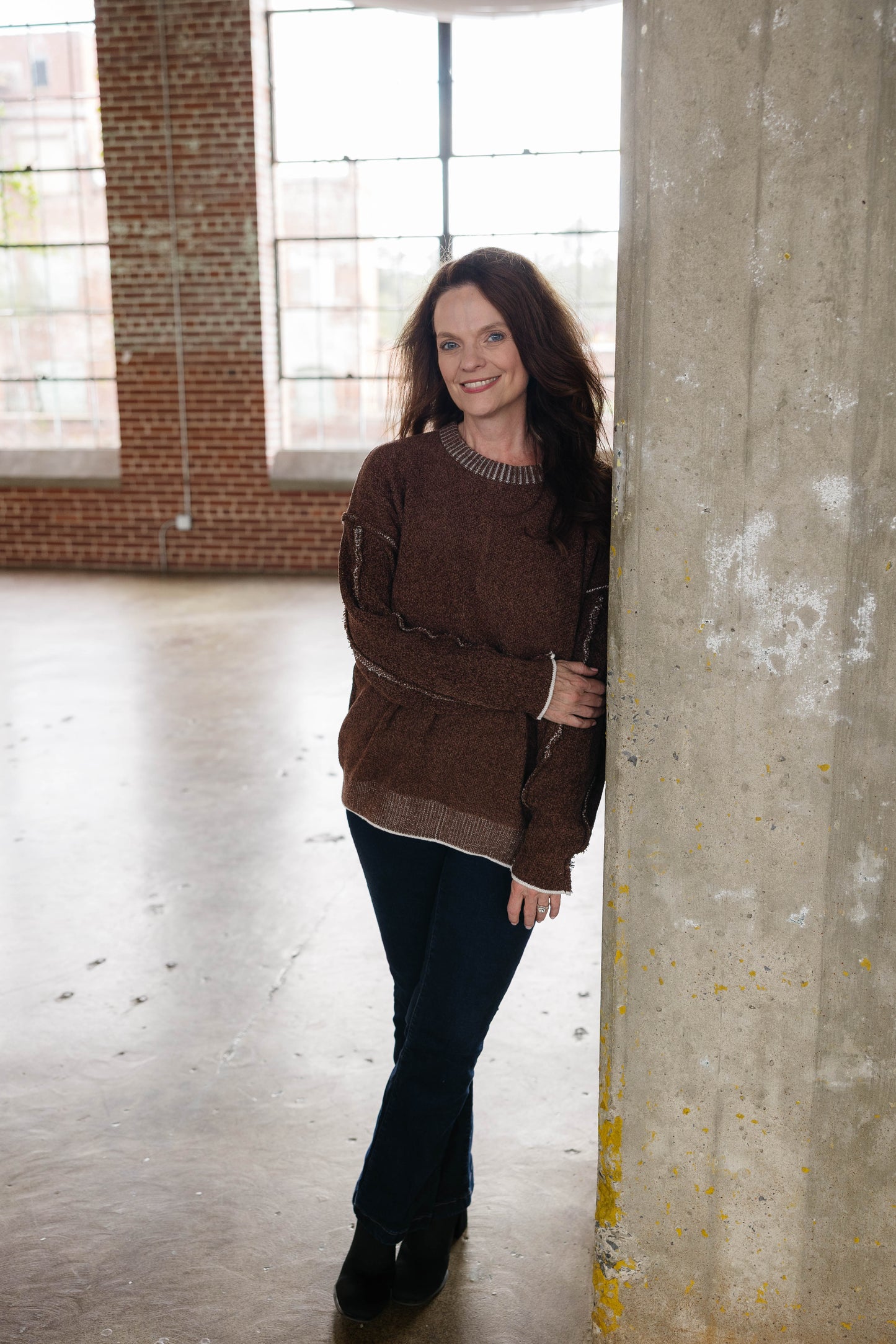 Exposed Seam Sweater