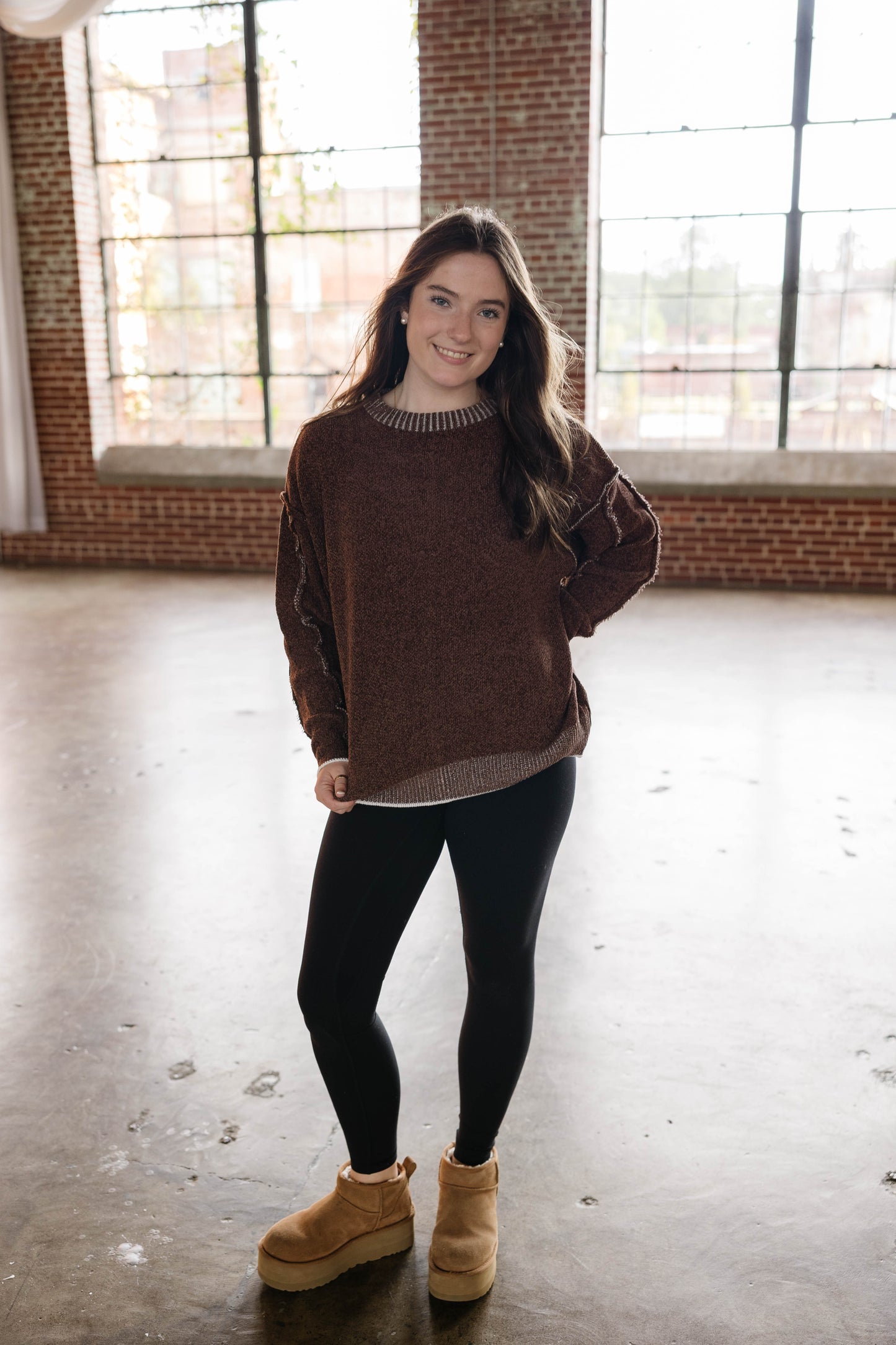 Exposed Seam Sweater