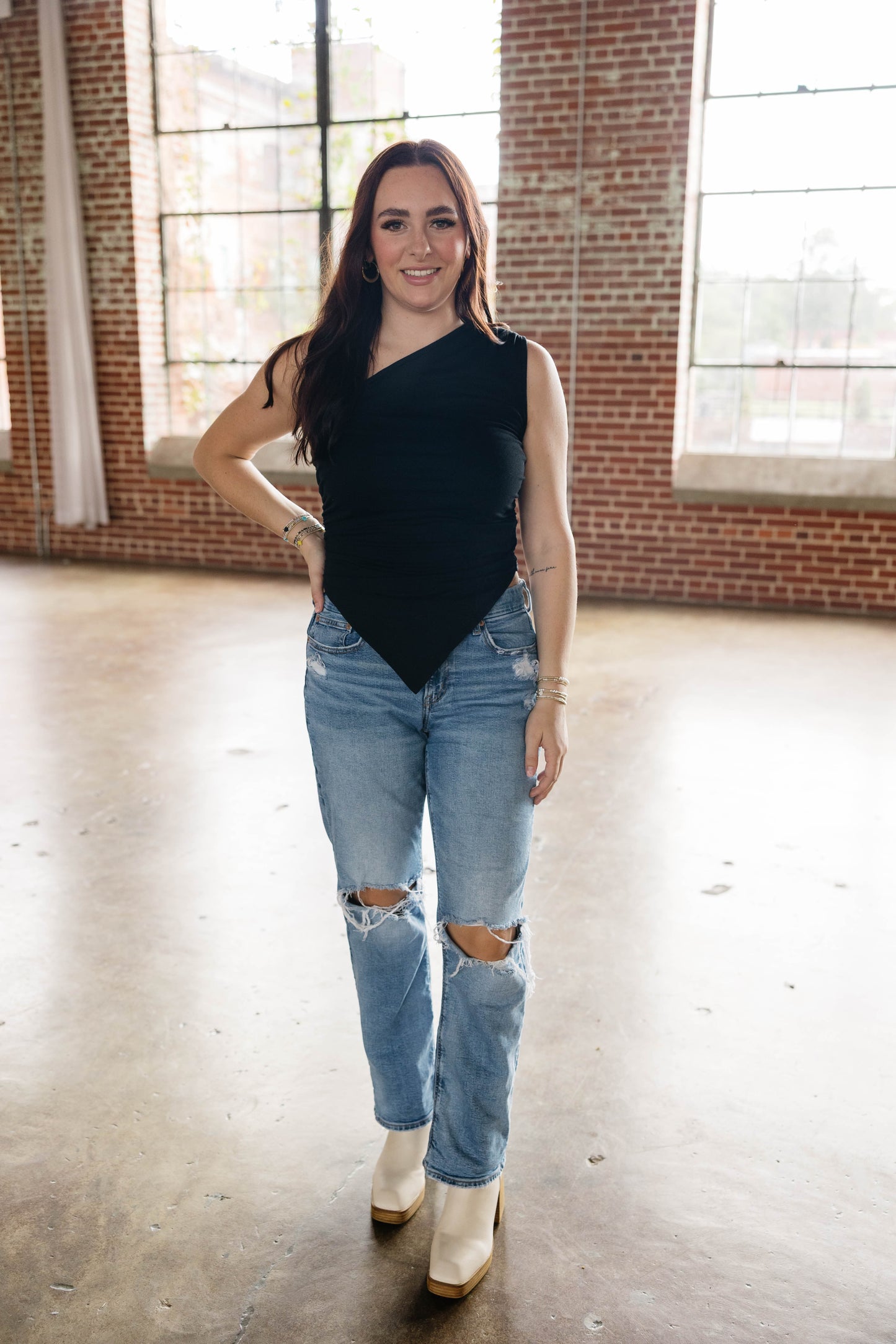 Night Cap One Shoulder Top