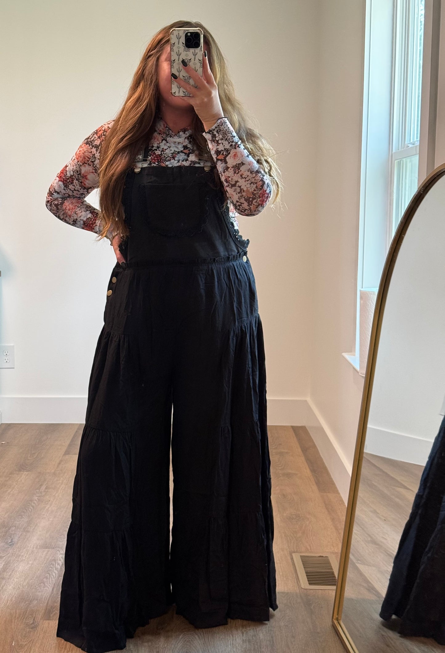 Black Boho Overalls