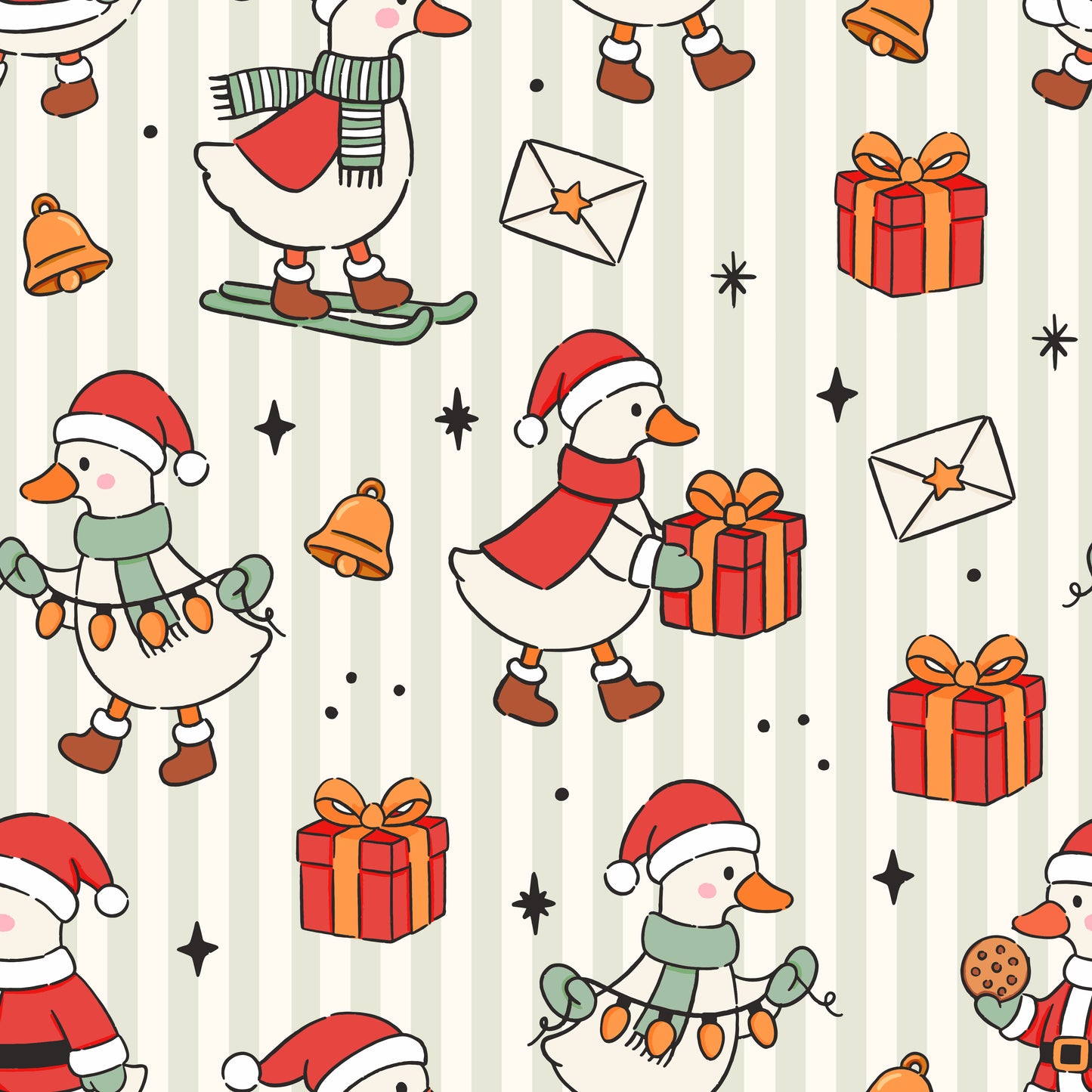 Christmas Goose 2 Piece Set - PREORDER