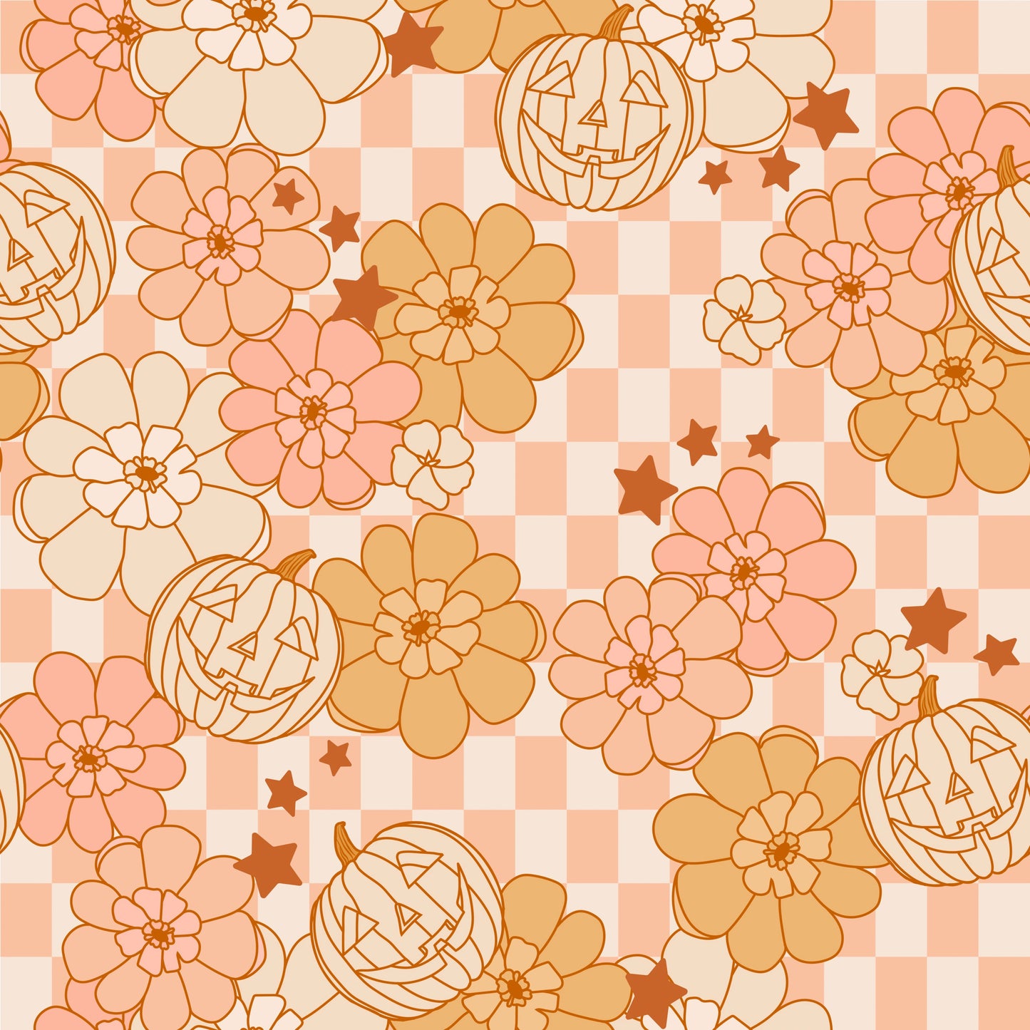 Funky Pumpkins - Bamboo Zippy