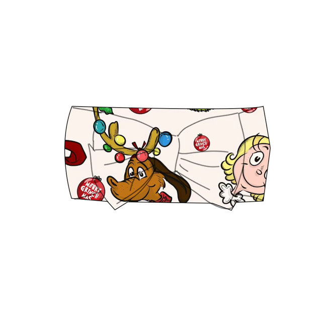 Merry GRINCHmas Bow Headband - PREORDER