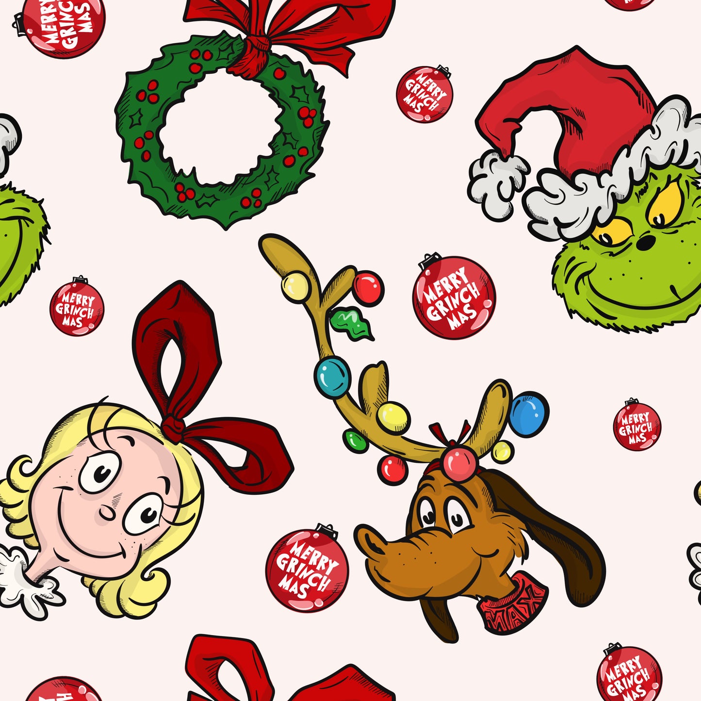 Merry GRINCHmas Bow Headband - PREORDER