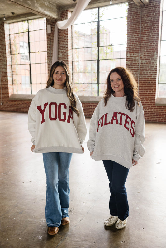 Pilates/Yoga Reversible Mock Neck Sweatshirt