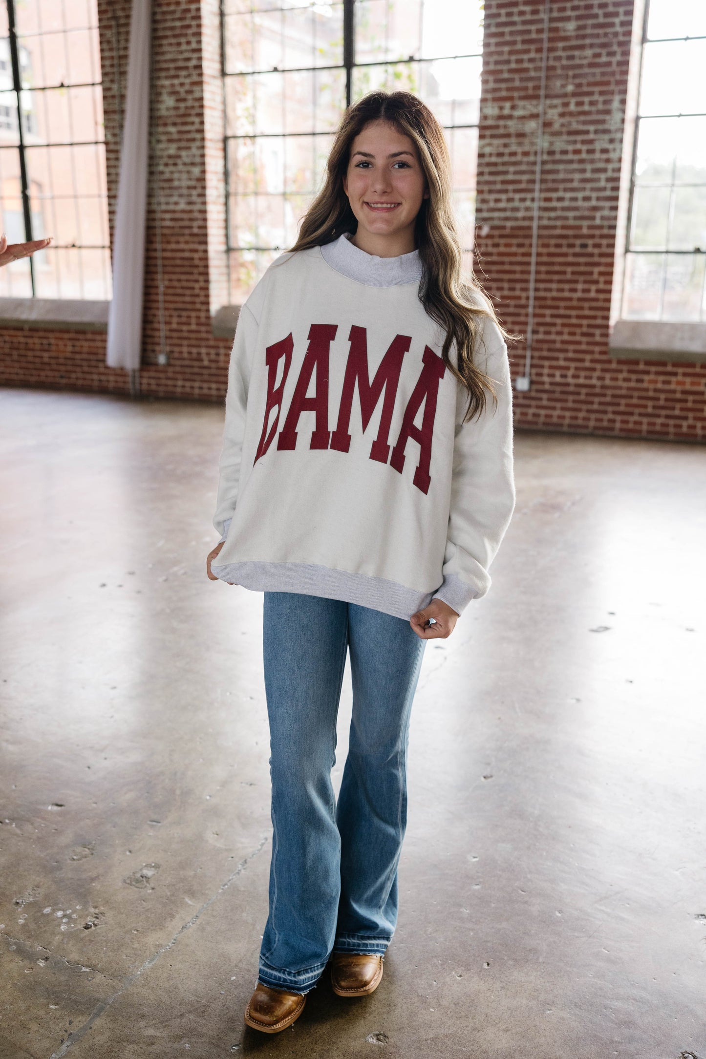 Alabama Mock Neck Reversible Sweatshirt