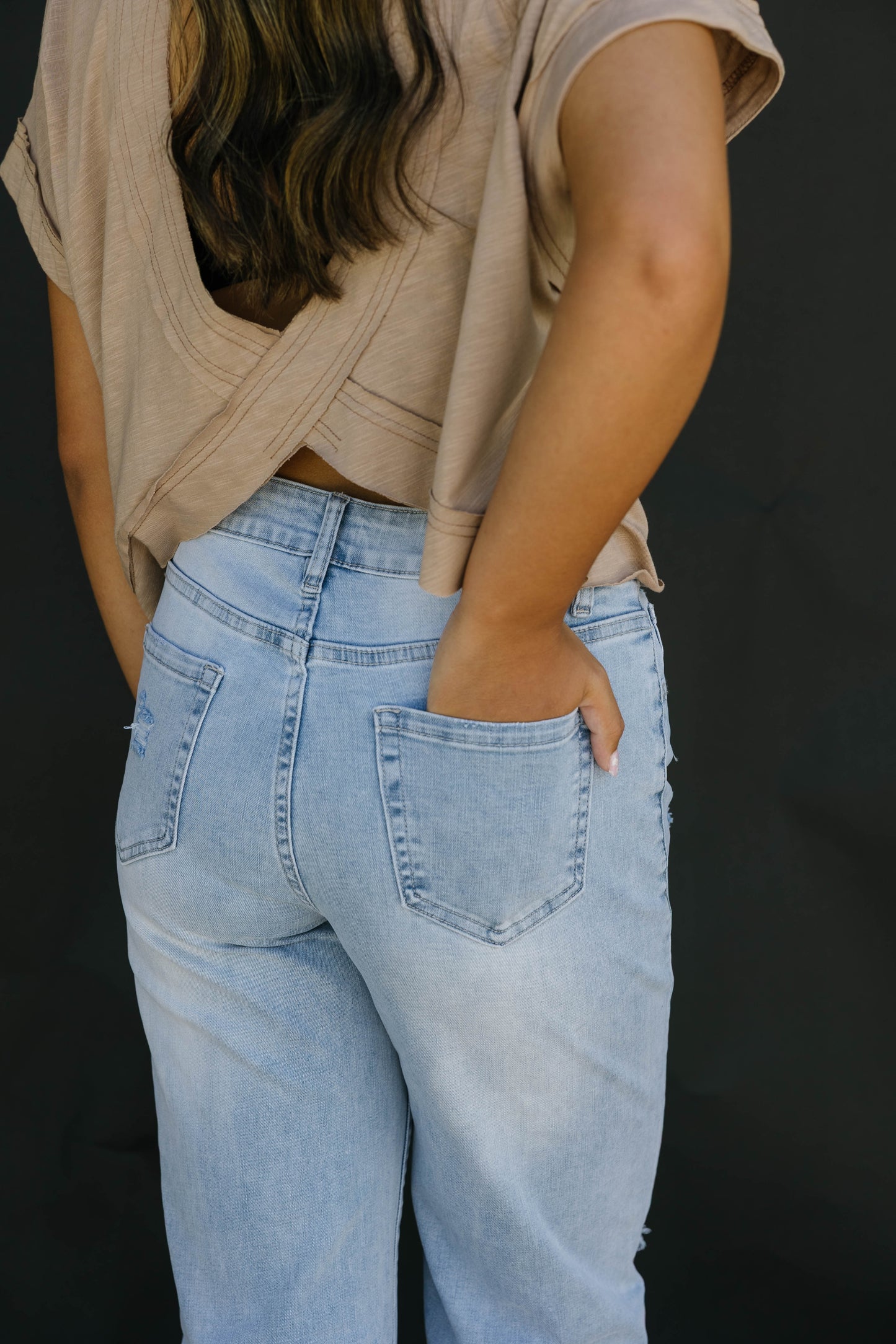 Light Wash Distressed Jeans