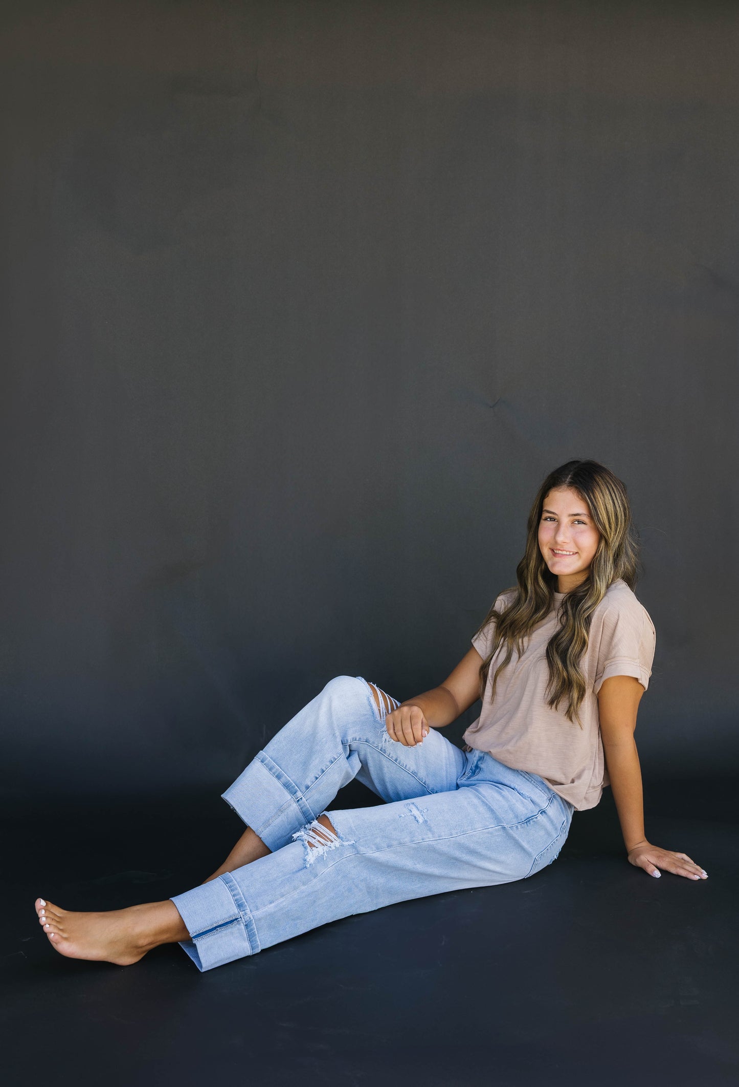 Light Wash Distressed Jeans