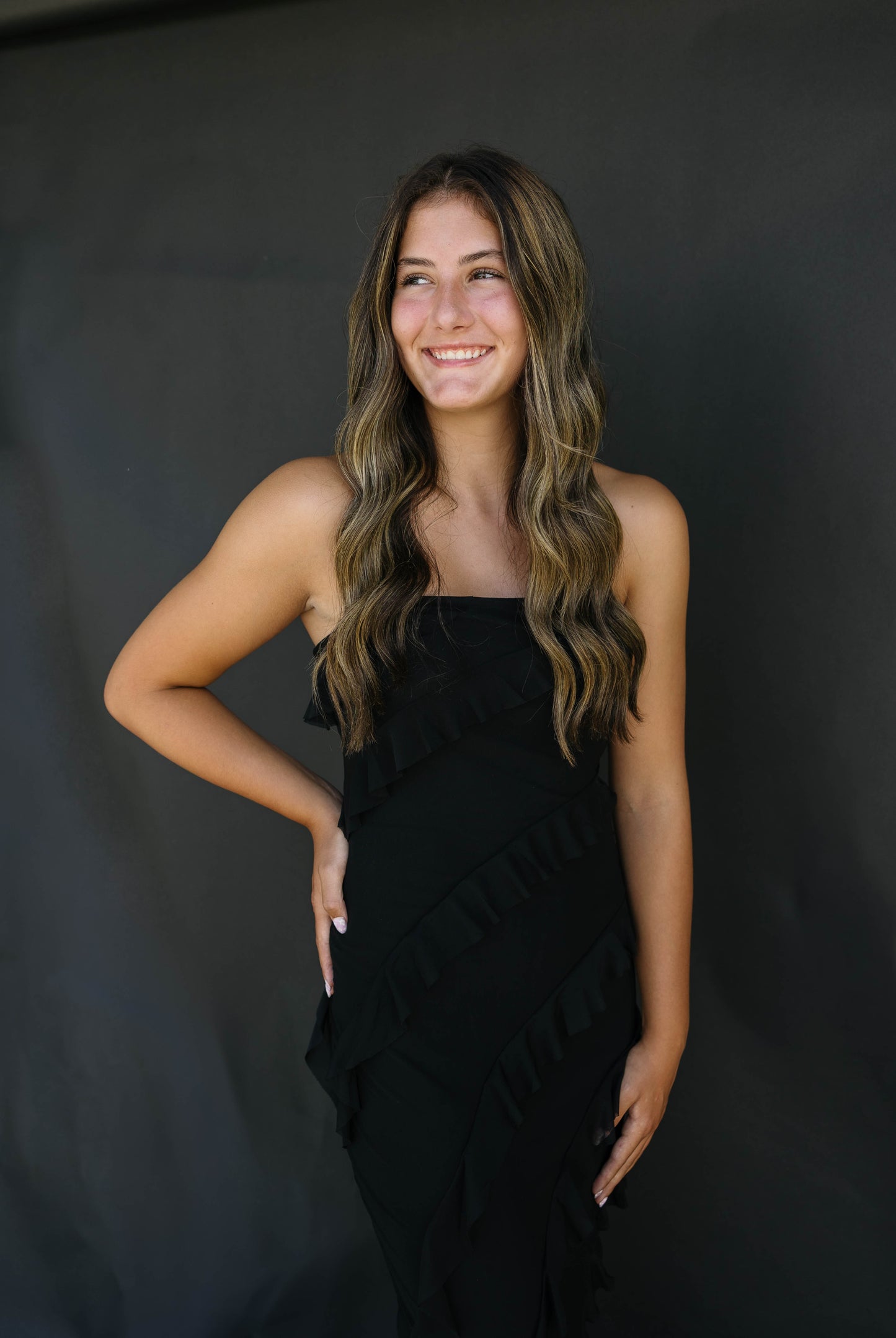 Midnight Ripple Dress