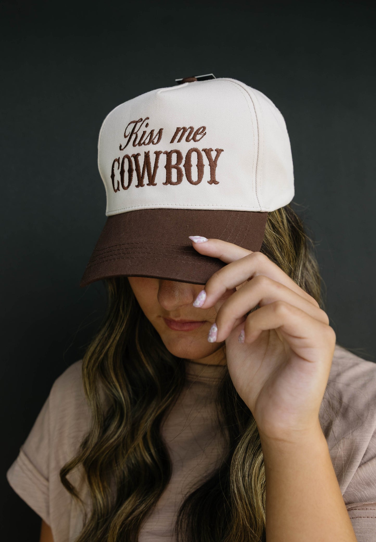 Kiss Me Cowboy Trucker Hat