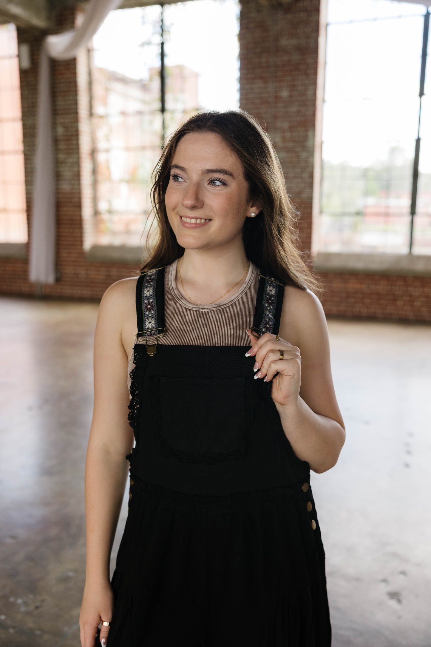 Black Boho Overalls