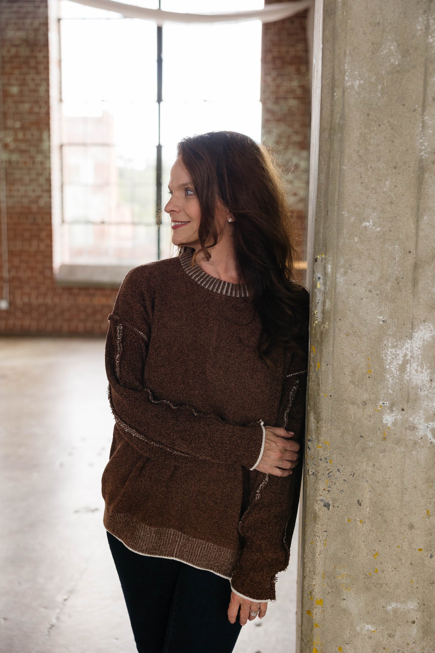 Exposed Seam Sweater