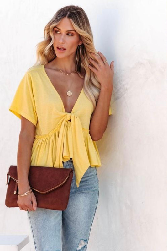 Yellow Tie Top