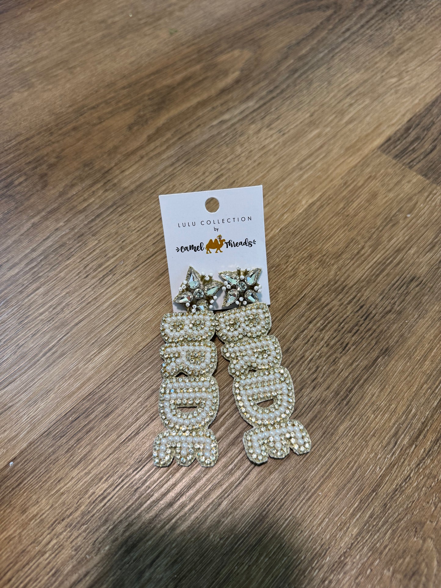 BRIDE Beaded Earrings