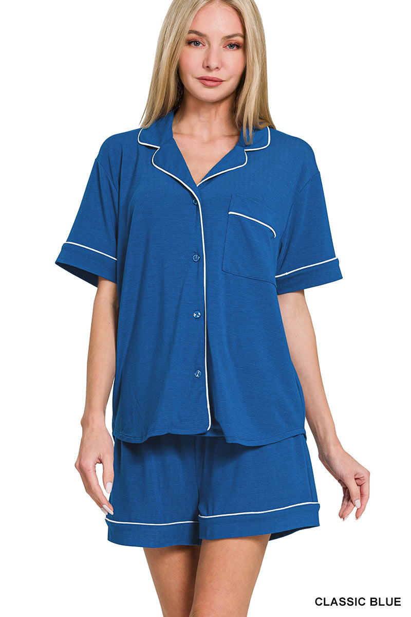 Button Down Pajama Set